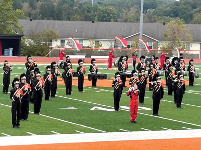 Marching Bands, Firefighters Honored